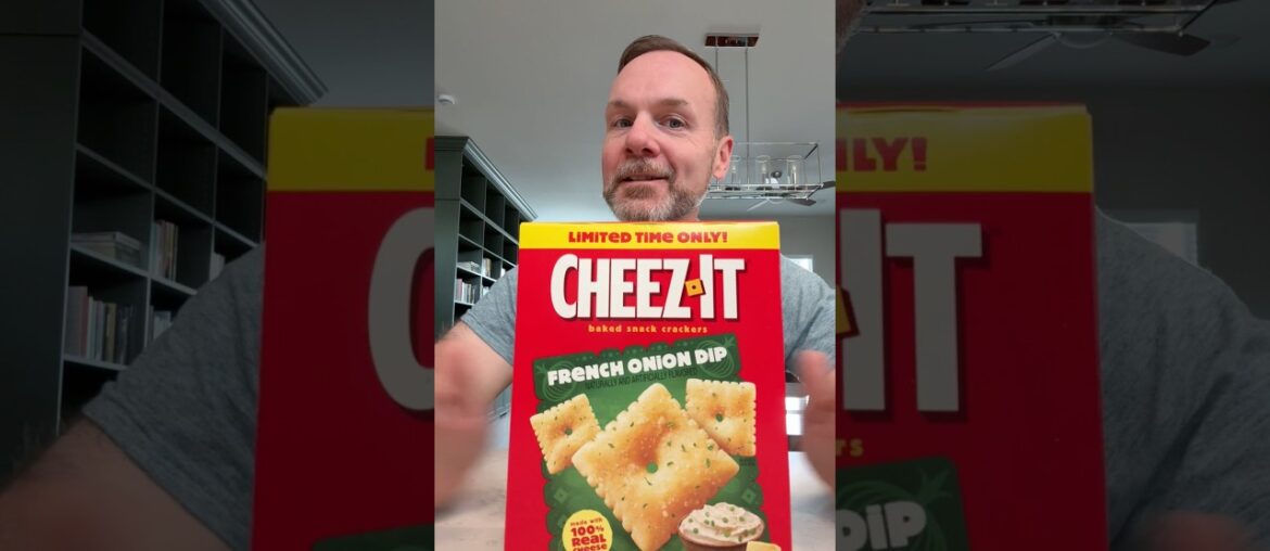 French Onion Dip Cheez-its! #cheezit #snacks #snackreview #tastetest #foodfinds #newproduct
