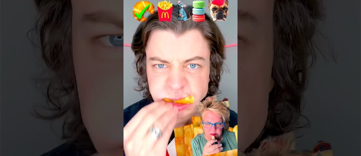 Eating Giant French Food #shorts #french #eating