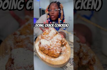 DOING CRACK: CHICKEN (I had to go find where this was sold) ​⁠#foodie #foodreview #foodie