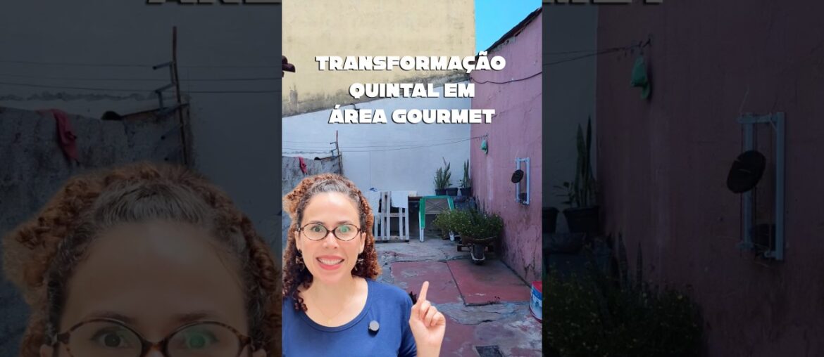 Transformei o quintal de uma seguidora em área gourmet!