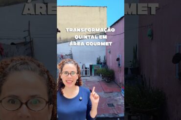 Transformei o quintal de uma seguidora em área gourmet!