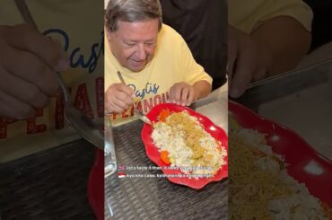 My French Grandpa tries Nasi Liwet😍🇮🇩he even ate the pete! #indonesianfood #nasiliwet #tastetest
