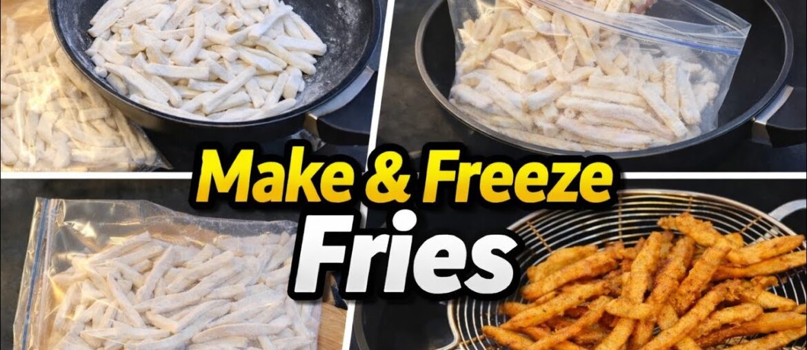 Frozen French Fries Recipe - Make and Store For 3-4 Months - Crispy Fries Recipe Market Style