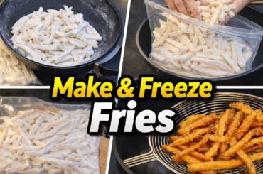 Frozen French Fries Recipe - Make and Store For 3-4 Months - Crispy Fries Recipe Market Style
