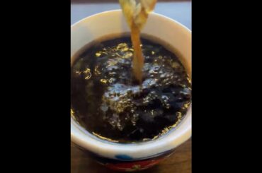POV: HOT CAFFINE COFFEE POURING! SO WONDERFUL AND YUMMY! #shorts