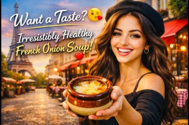 Healthy French Onion Soup That Hits Different 😏 Cheesy + High Protein #robbyhobby