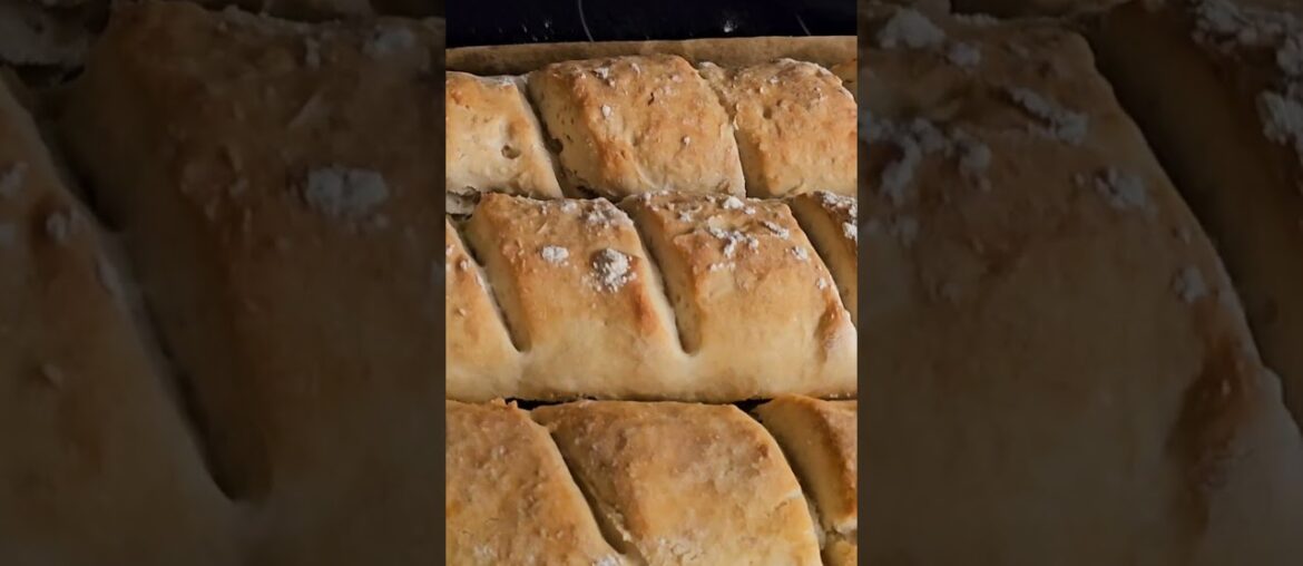 Daughter’s Homemade French Baguettes 😍🥖 | Quick Bake Magic! #baguette #french #baking #shorts