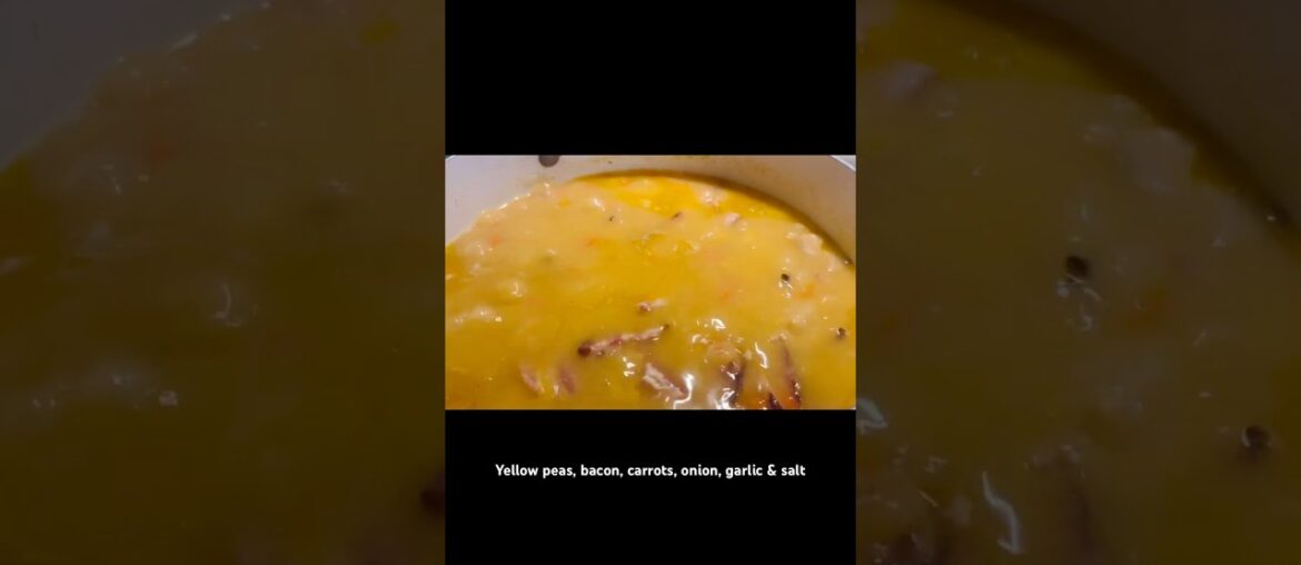 French Style Yellow Split Pea Soup #myrecipe