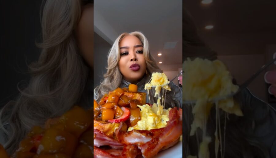 Mango glazed French toast platter 😂 #brunch #foodie