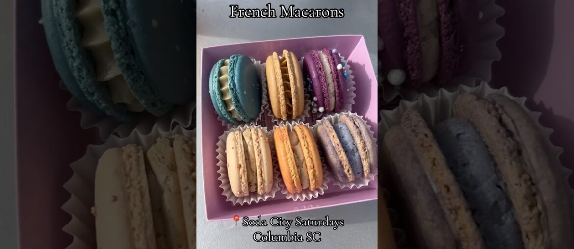 One of the best sweet treats in Columbia SC ~ French Macarons from B.MAC Bakeshop 🤩 📍Soda City