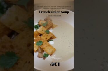 French onion soup vibes  Caramelized onions, cheese, and crusty bread #OnionSoup #DeChefsInsights