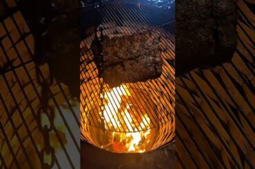 Massive Beef Rib on the Firepit 🥩🔥