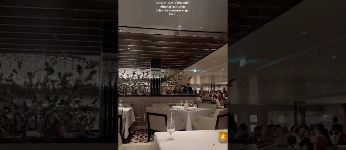 Normandie- French Cuisine dinning room on Celebrity’s Excel #celebritycruises #celebrityexcel