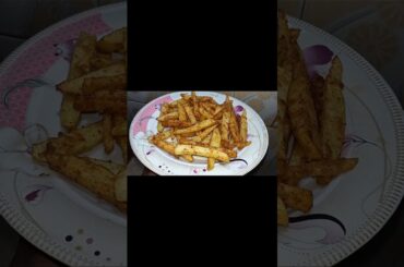 Crispy Finger Chips 😍 | Street Style French Fries 🍟 | 30 Sec Recipe#FingerChips#FrenchFries#shorts