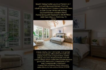 Breath-Taking Castle Luxurious Mansion on 1 acre and golf course with Backyard Retreat & Built court