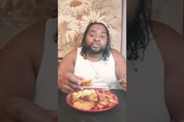 French Toast,  Bacon 🥓 and Eggs 🥚 #foodie #chickenrecipes #mukbang