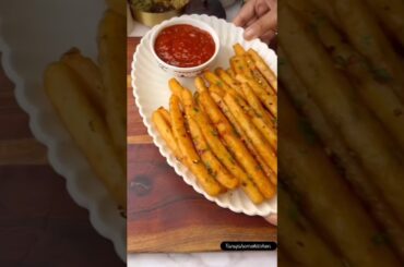CRISPY MASALA LONG FRENCH FRIES 😋 #shorts #frenchfries #fries #recipe #viral