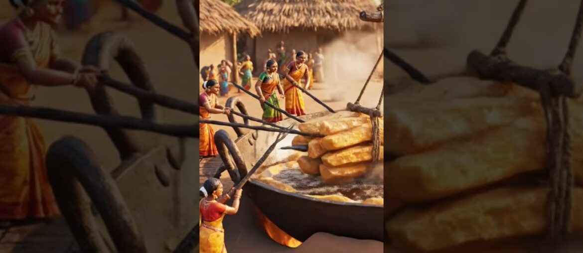 Biggest French Fries Ever Made in Indian Village | Giant Food Cooking #frenchfries #miniaturecooking Biggest French Fries Ever Made in Indian Village | Giant Food Cooking #frenchfries #miniaturecooking