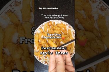 Perfect Crispy French Fries 🍟🔥 |  Easy Recipe #fries #shorts