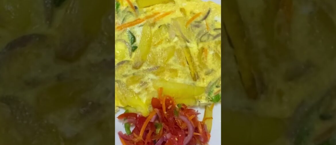 How To Make French Fries Omelette At Home| Chips Yai.  #frenchfries #cheapmeals #recipes #homemade