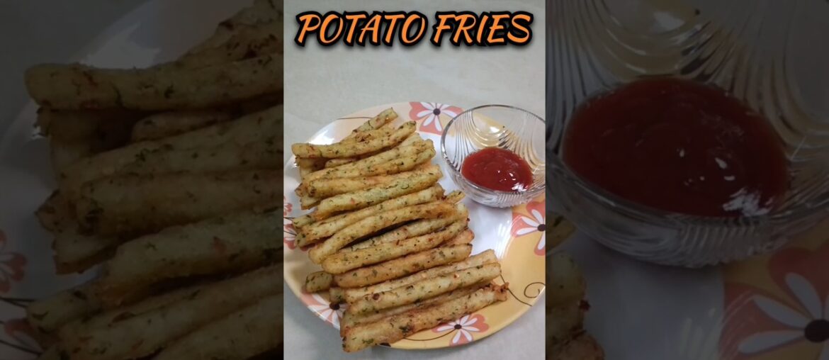 Potato long French Fries 😋#crispy #long french fries #french fries recipe #long fries recipe#shorts