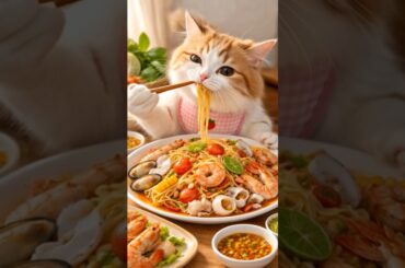 Eat French food #ai #cartoon #shorts