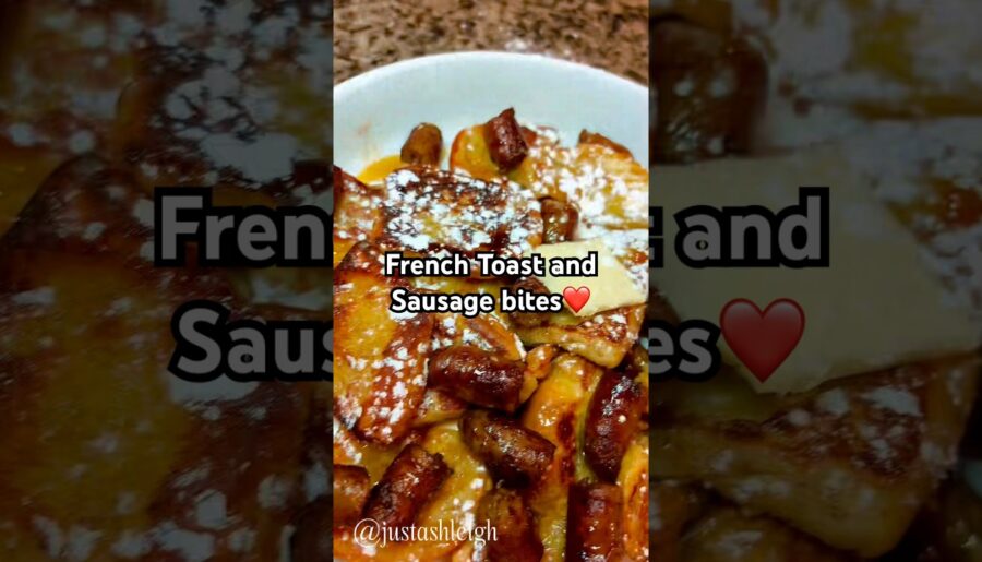 Let’s make some French toast and sausage bites #familyof5 #foodie #breakfastideas #packedlunch ￼