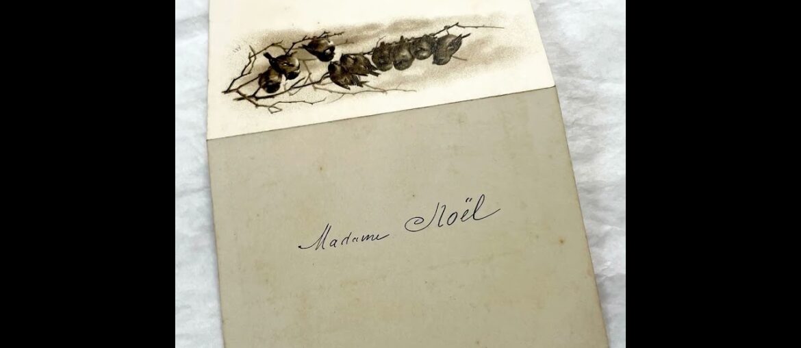 Vintage 1896 French Menu Card – Elegant Handwritten Dinner Details Vintage 1896 French Menu Card - Elegant Handwritten Dinner Details