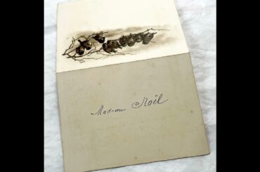 Vintage 1896 French Menu Card - Elegant Handwritten Dinner Details