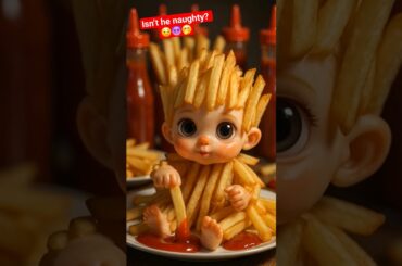 French Fries 🍟👶 | Chips ASMR #shorts #youtubeshorts #viral