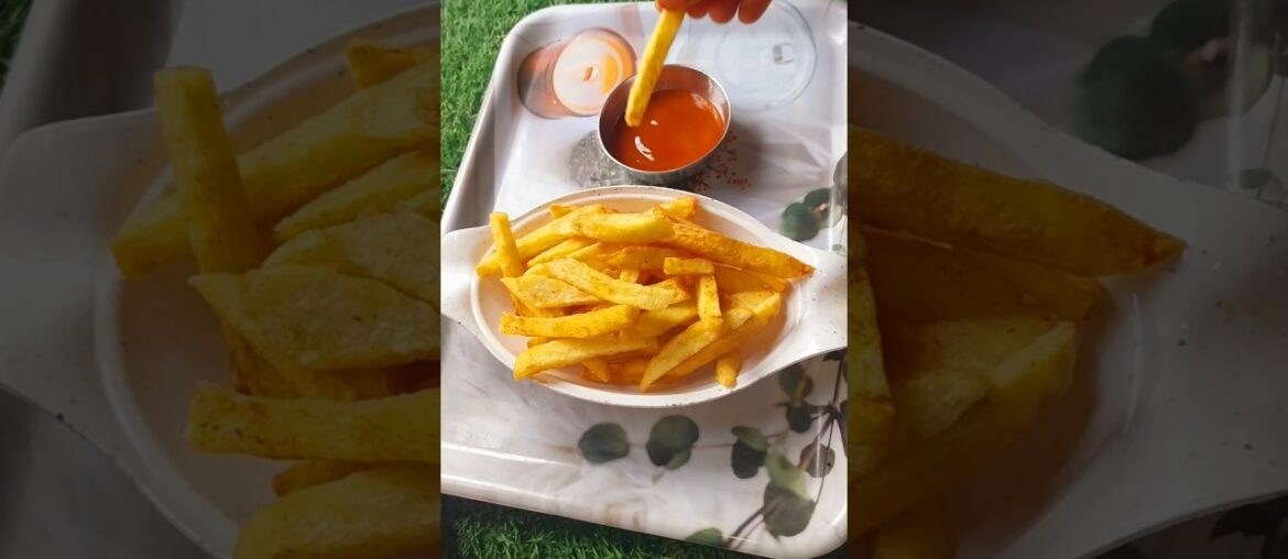 Trending recipe of potato french fries 🥔🍟#shorts #potato fries# french fries#ytshorts #viralshort