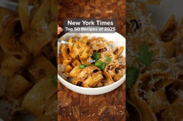Cooking Every Recipe on the NYT Top 50 List of 2025 | Porcini Ragu #cooking #recipe #ragu