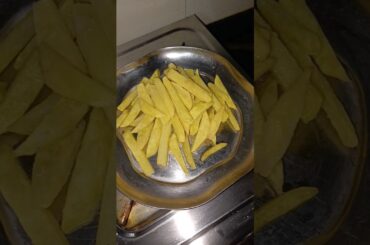 French fries recipe with two secret tips✨#youtubeshorts #recipe #food #frenchfries #viral #asmr
