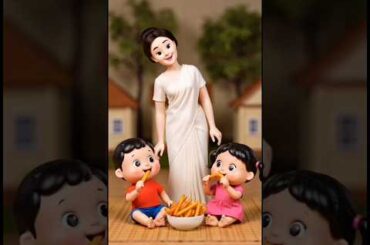 Crispy French Fries Recipe 🍟 Miniature Village Cooking 🏡 Satisfying Puppet Vlog #Shorts​#FrenchFries