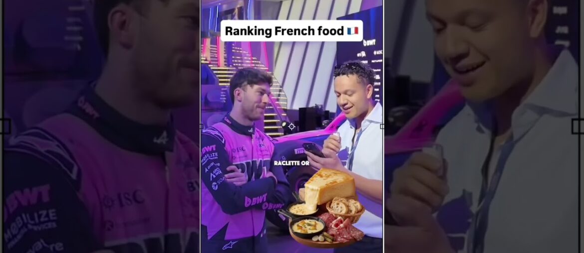 Pierre Gasly ranking French food 🥐 #f1 #formula1