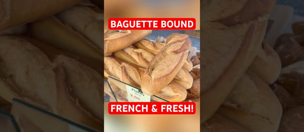 The Smell of Fresh Baguettes at a French Market