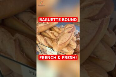 The Smell of Fresh Baguettes at a French Market