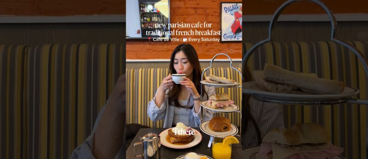 New Parisian cafe for French brekkie 🇫🇷 #torontofood #parisiancafe #frenchfood #torontorestaurants