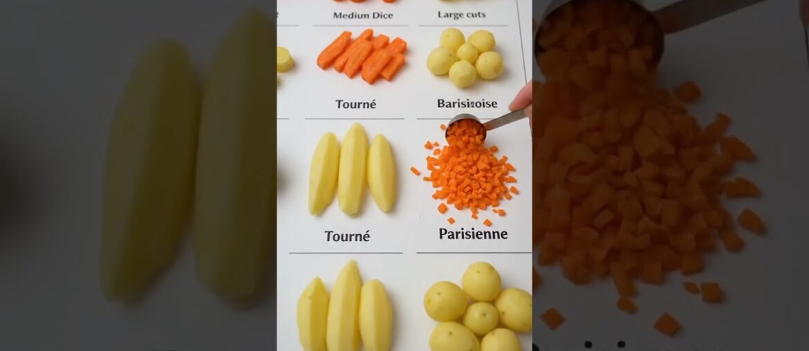 " Essential French Vegetable Cuts Guide | Chef Skills 101"