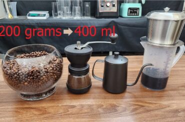Here's how I brew coffee for 10 people using the traditional method