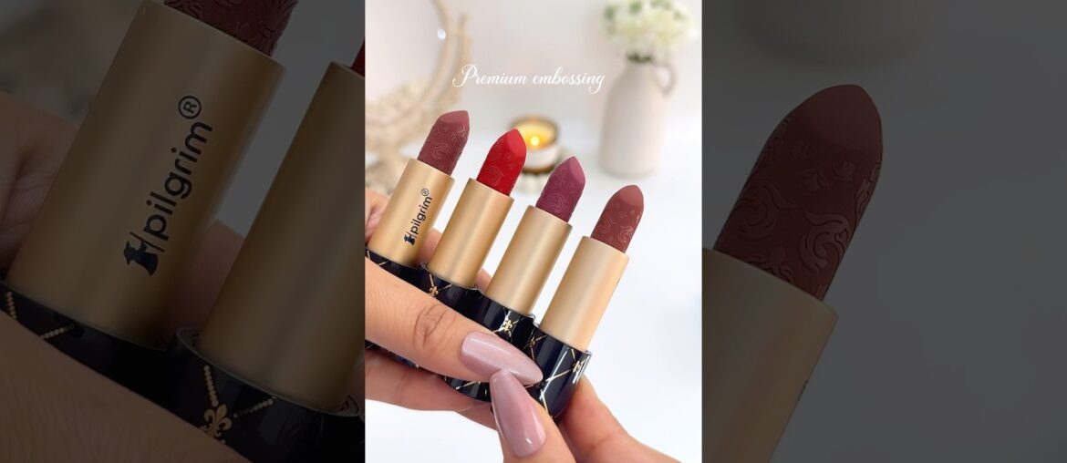 Pilgrim The French Collection Bullet Lipstick 💕💄 #lipstick #makeup #shorts