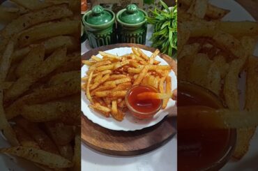 Super 😍 Crispy French Fries 🍟😋| Easy and Quick Recipe #recipe #food #shorts #frenchfries #cooking