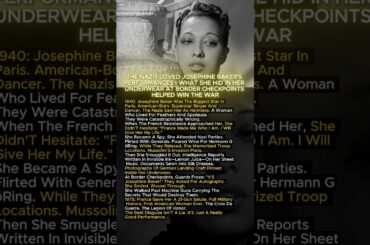 THE NAZIS LOVED JOSEPHINE BAKER'S PERFORMANCES