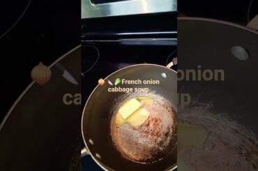 #French onion cabbage soup