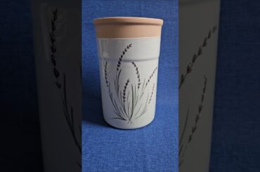 French Faïence de Moustiers Wine Crock: Hand-Painted Sorcil à Riez Provençal Pottery