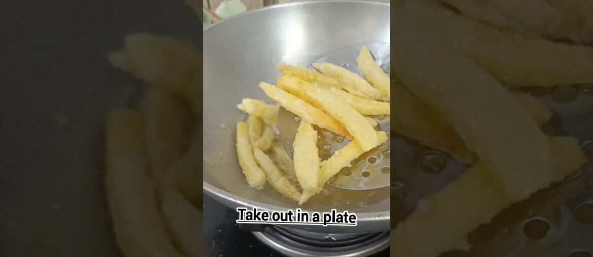 Easy french fries at home #ytshorts viral short cooking snacks recipe #food