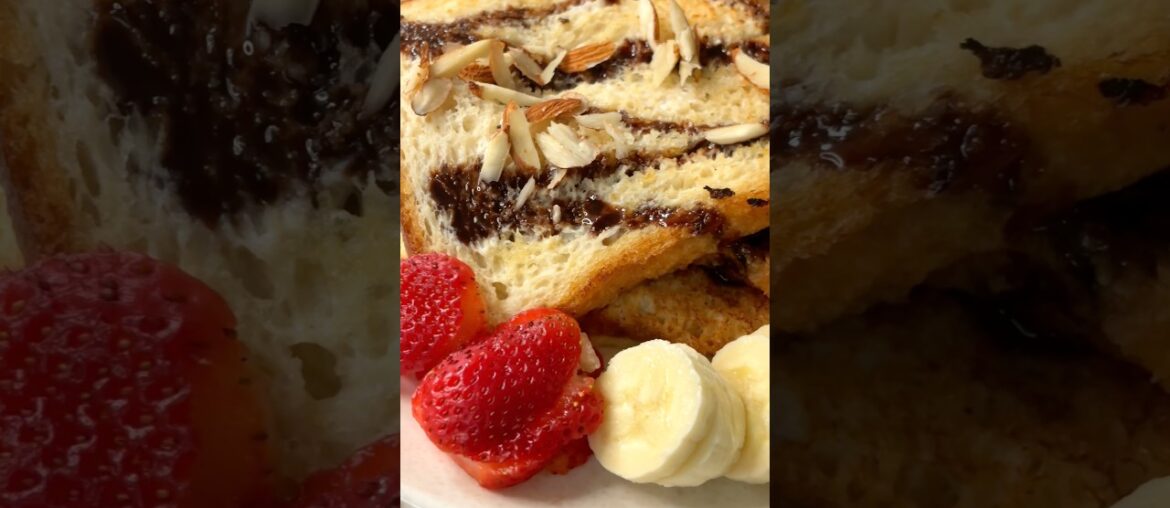 Trending easy healthy dessert recipe Eggless French Toast | Viral  Bread Milk Toast #shorts #recipe