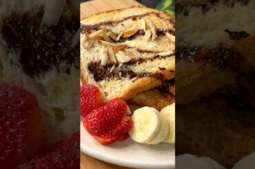 Trending easy healthy dessert recipe Eggless French Toast | Viral  Bread Milk Toast #shorts #recipe