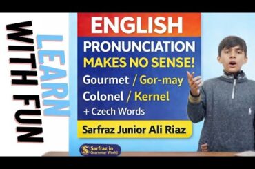 English Pronunciation is Confusing! 😱Gourmet, Colonel, Czech Words Explained | Urdu+IPA By Ali Riaz