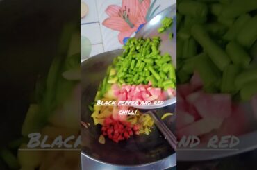 how to make the vegetable of french beans , potatoes and carrot 🥕😋